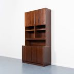 Vintage Danish Walnut Veneer Cabinet / Boekenkast / Buffetkast / Kastfrom 1970’S thumbnail 2