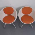 Set Van 2 Kuipstoelen 1980's thumbnail 2