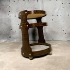 Vintage Ronde Space Age Bar Cart Roltafeltje / Bijzettafel thumbnail 3