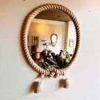 Mid Century Rope Mirror Touw Spiegel Vintage thumbnail 10