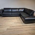 Belform Ibiza Hoekbank - Zwart - Leder - Design - Zgan thumbnail 7