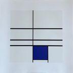 Piet Modrian (1872-1944), Composition With Blue, 1935, Printed In Italy thumbnail 3