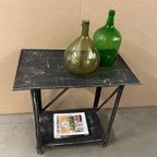 Vintage Brocante Metalen Sidetable / Tuintafel thumbnail 3