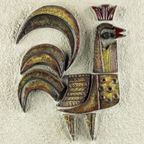 Keramische Wanddecoratie Haan - Zon - Uil' Van Paul Vermeire thumbnail 5