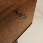 Mid-century Vintage Bureautje – Jaren ’60 – Teak – Design Bureau / Schrijftafel / Retro Meubel thumbnail 8