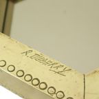 Zeldzame Hexagonale Messing Spiegel Rodolfo Dubarry 1970S thumbnail 4