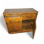 Vintage Drexel Accolade Campaign Server Dry Bar On Casters / Flip Top 1980s thumbnail 9