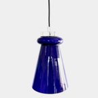 Peill & Putzler Blauwe Pendant Design Lamp 1960S thumbnail 4