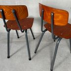 9x Vintage Pagholz Stoel thumbnail 11