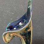 Antieke Art Nouveau Glazen Vaas thumbnail 5