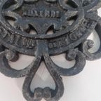 Franse Gietijzeren Ornament Societe Auxerres Metal. thumbnail 5