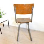 Retro Vintage Stoel Industrieel Gispen Stijl Eetkamerstoel thumbnail 2