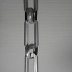 Art Deco Hanglamp Aan Aluminium Ketting, Jaren 30 thumbnail 12