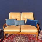 Set Van 4 Brocante Vintage Café Stoelen In Thonet Style thumbnail 15