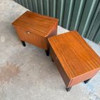 Vintage Teak Nachtkastjes - Set Van 2 thumbnail 5