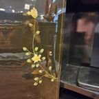 Vintage Chinese Kast Vogels, Bloemen Bladgoud Bohemian Kast / Oosterse Kast / Chinese Cabinet thumbnail 15