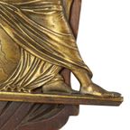 Antieke Griekse Godin Plaque Bas Reliëf Neogotiek Revival 29cm thumbnail 9
