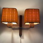 Vintage Wandlampjes. Stoffen Kapjes. Deens Design Lampen. Wandlampjes. thumbnail 8