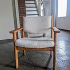 Deense Design 2-zits Bank & Fauteuil Hans Wegner Voor Getama thumbnail 4