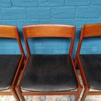 4x Vintage Deens Design Stoelen, Jaren '60 thumbnail 5