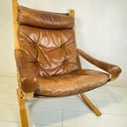 Beauty! Lederen Westnofa Ingmar Relling Siësta Fauteuil. Vintage Design Klassieker. Bentwood. thumbnail 10