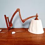 Scandinavische Wandlamp Van Teakhout Met Schaar, Jaren 60 thumbnail 14
