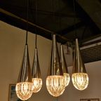 Vintage Hanglamp / Luster Iceglas Kaiser Leuchten thumbnail 7