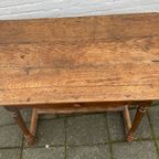 Antieke Tafel Met Lade In Gebruikte Staat thumbnail 10