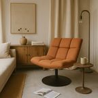 DUTCHBONE Fauteuil In Perzikoranje – Opnieuw Bekleed thumbnail 6