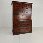 George Iii Country Tallboy / Chest On Chest thumbnail 5