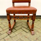 Eikenhouten Kasteel Stoelen | Eetkamerstoelen (4) thumbnail 3