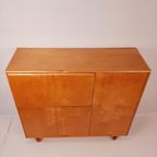 Vintage Pastoe Dressoir Cb01 | Cees Braakman 1954 | Highboard Buffetkast | Volledig Gerestaureerd thumbnail 13