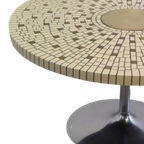 Vintage Ronde Mozaiektafel Salontafel Rond Tulpvoet 'schwalingen' thumbnail 6