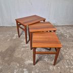 Vintage Jaren 60 Deense Mimiset, Nesting Tables Salontafel thumbnail 9