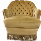Vintage Fauteuil / Eenzit / Clubzetel Met Franjes thumbnail 8