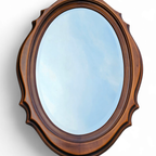 Oval Mirror 1960s / Facet Cut thumbnail 2