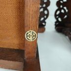 Pair Of English Antique Jacobean Monk Armchairs / Tables By F. Parker & Sons Ltd thumbnail 10