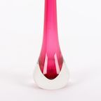 Glass Vase By Paul Kedelv For Flygsfors, Sweden 1950’s thumbnail 4