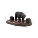 Grote Antieke Zwarte Woud Beer Pennenhouder Inktpot Schwarzwald 40Cm thumbnail 12