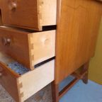 Retro Vintage Bureau, Werkplek, Desk, Divider Tafel Kaptafel thumbnail 10