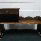 Telefoonbankje Antiek Hout Planten-haltafel Met Lade thumbnail 20