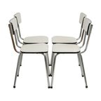 Set Van 4 Grijze Formica Stoelen Chroom Eetkamerstoelen Sixties thumbnail 15