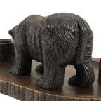 Grote Antieke Zwarte Woud Beer Pennenhouder Inktpot Schwarzwald 40Cm thumbnail 8