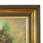 Stilleven Bloemen Vintage Schilderij Op Doek R. De Gryse thumbnail 9