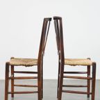 Set Van 4 Verbluffend Mooie 19e Eeuwse Antieke Engelse Eetkamerstoelen Met Rieten Zitting thumbnail 8