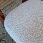 Set 2 Vintage Stoelen Nieuw Bekleed Teddy Deense Stoelen thumbnail 14