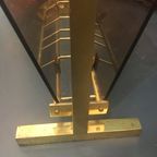 Elegante Origineel Vintage Italiaanse Krantenbak In Messing thumbnail 5