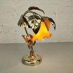 Vintage Bloemlamp Met Glaspasta Kelk thumbnail 3