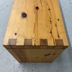 4 X Vintage Aksel Kjersgaard Pine Wood Storage Benches thumbnail 9