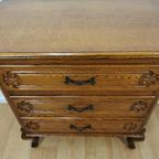 Vintage Landelijk Ladekastje Ladekast, Commode Dressoir 2405 thumbnail 14